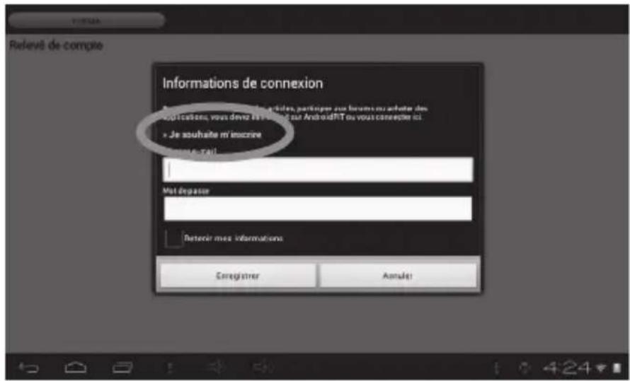 Relevé de compte Informations de connexion « Je souhaite m'inscrire » Maie de pèsser Detecir mes informations Coregister Amsale!