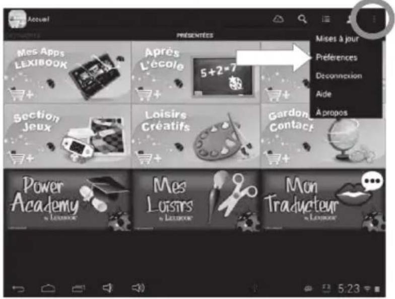 Actual Presenées Mes Apps LEXIBOOK Après L'école 5+2-7 Section Jeux Loisirs Créatifs Gordon Contact Power Academy lesourc Mes Loisirs lesourc Mon Traducteur lesourc Mises à jour Préférences Déconnexion Aide A propos