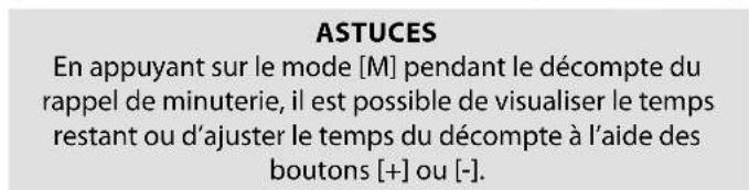 FALCON NEXSE110EICB - Rerégler rappel des minutes - 4