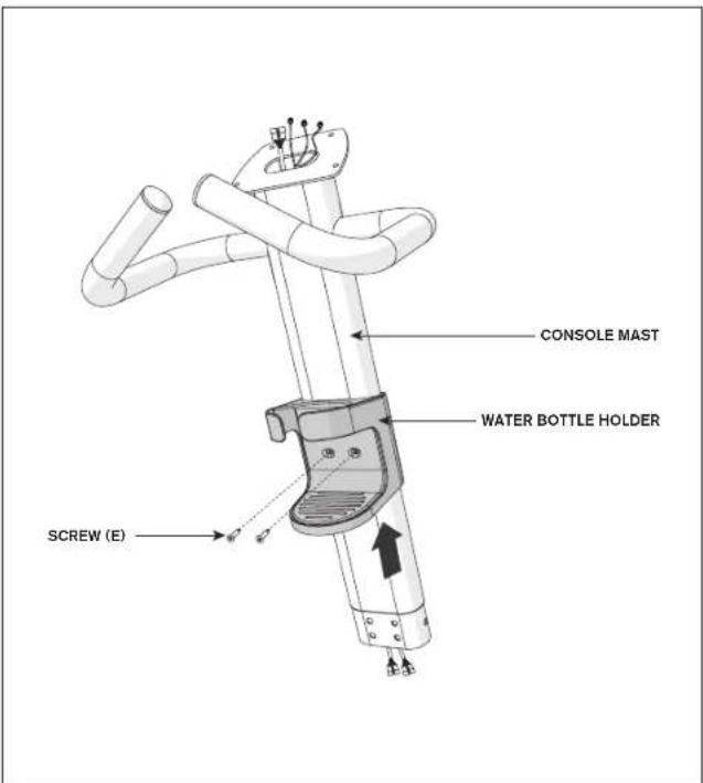 CONSOLE MAST WATER BOTTLE HOLDER SCREW (E)