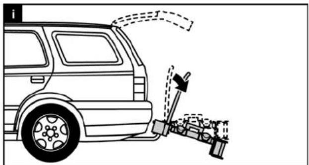EAL Premium 12011 - Tilting the bicycle carrier, access to the luggage space - 1