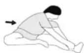 Christopeit E 2000 - Example - stretching exercises for the warm-up and cool-down phases - 2