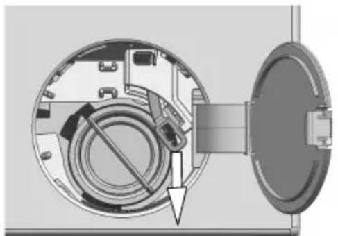 BEKO 60081565NCH1 - Aprire lo sportello di carico in caso di interruzioni di corrente: - 4