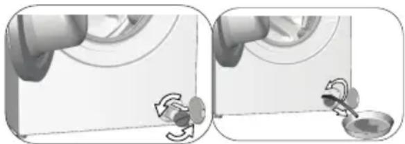 BEKO 60081565NCH1 - Per pulire il filtro sporco e scaricare l'acqua: - 3