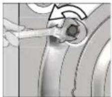 BEKO BAW 385 UK - Removing the transportation locks - 1