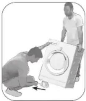 BEKO BAW 389 UK - Retirar o reforço da embalagem - 1