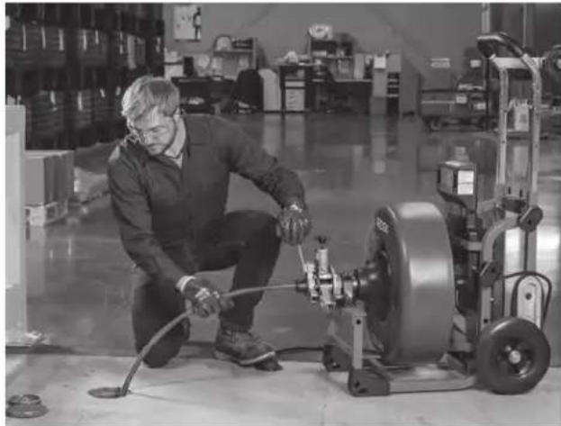RIDGID K4310 FXP - Operación con la unidad AUTOFEED - 1