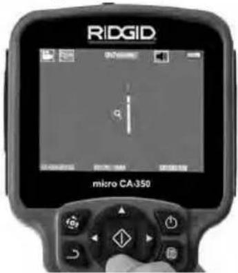 RIDGID SeeSnake microREEL CA350 - ábra – LED beállítása - 1