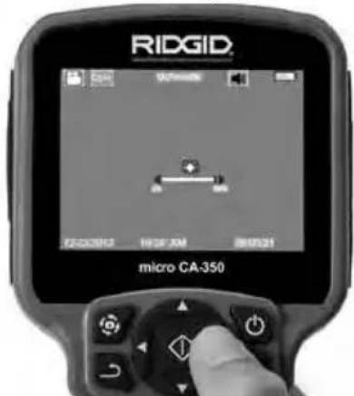 RIDGID SeeSnake microREEL CA350 - Kuvan säädöt - 1