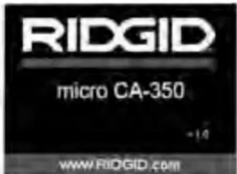 RIDGID SeeSnake microREEL CA350 - Utilisation de l'appareil - 2
