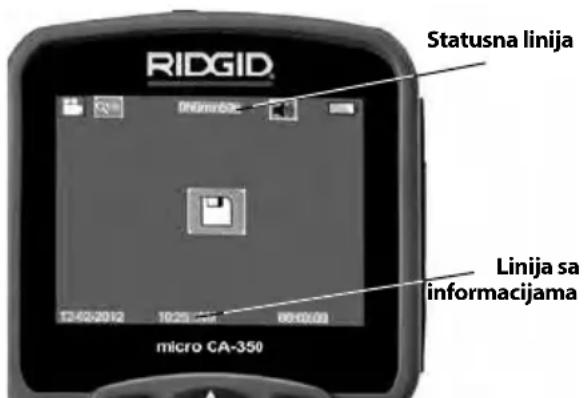 RIDGID SeeSnake microREEL CA350 - Ekran žive slike - 1