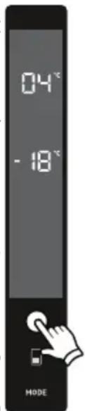 04°C -18°C MODE
