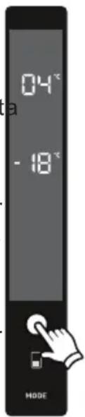 ELECTROLUX LNC7ME32W3 - Temperatūros šaldytuvo skyriuje nustatymas - 1