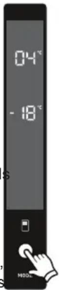 ELECTROLUX LNC7ME32W3 - Dzesētāja temperatūras iestatījumi - 1