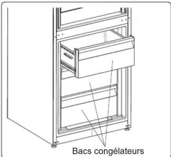 ELECTROLUX LNC7ME32W3 - Retrait du bac congélateur : - 3