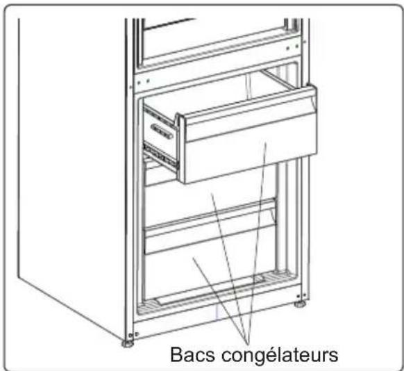 ELECTROLUX LNT6MC36U1 - Retrait du bac congélateur : - 3