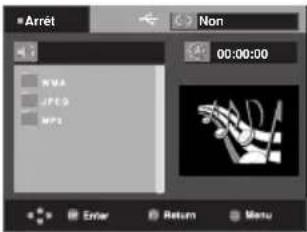 Arret Non 00:00:00 WMA JPEG MP3 Error Return Menu