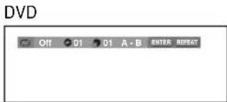 DVD Off G1 G1 A - B ENTER REPEAT