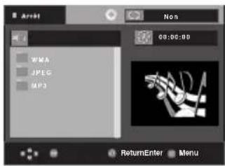 Arrest Non 08:00:00 WMA JPEG MP3 ReturnEnter Menu