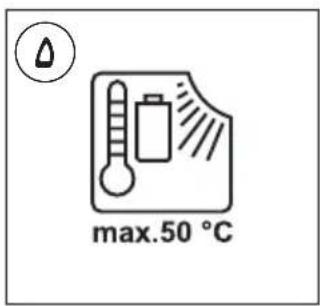 max.50 °C
