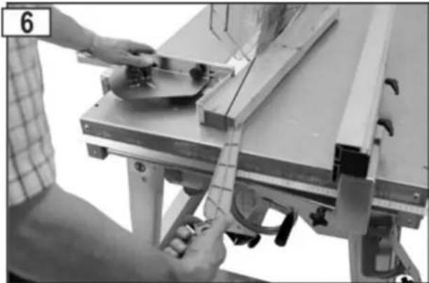 ATIKA BTK 450 - Cutting wedges using the wedge cutting stop - 1