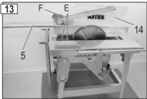 ATIKA BTH 450 - Changing the saw blade - 4