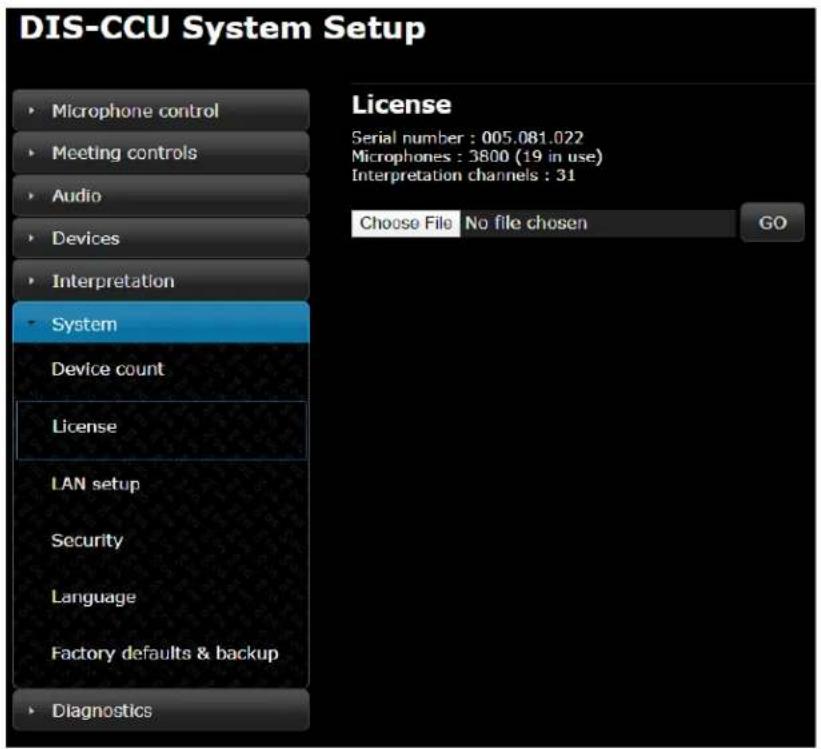 SHURE MXC416DF - Ajout d'une licence de fonctionnalité à la CCU - 1