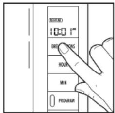 10:01 1" DIF RONS HOURS MIN PROGRAM