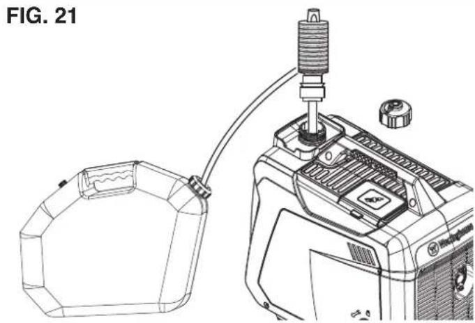 WESTINGHOUSE iGen2550c - To drain the fuel tank: - 3