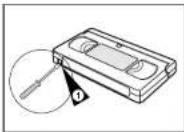 SAMSUNG DVDV70 - VCR VCRProtecting a Recorded Cassette - 1