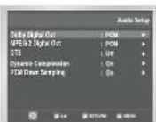 SAMSUNG DVDV70 - Setting Up the Audio Options - 2