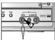 SAMSUNG DVDV70 - VCR Conexión de un cable de entrada RCA para sonido/vídeo - 2