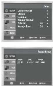 SAMSUNG DVDV70 - Réglez la date et l'heure - 2
