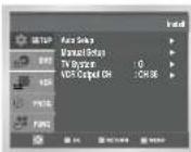 SAMSUNG DVDV70 - VCR Presetting the Stations Manually - 2