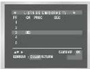 SAMSUNG DVDV70 - VCR Modificación de la tabla de emisoras predefinidas - 5