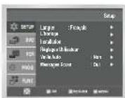SAMSUNG DVDV70 - Choix de langue du menu - 3