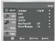 SAMSUNG DVDV70 - Setting the Date and Time - 2