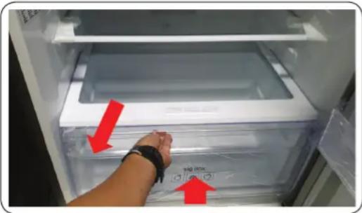 SAMSUNG RT62K7115BS - Retirar el cajón - 1