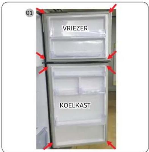 SAMSUNG RT62K7115BS - De pakking verwijderen - 1