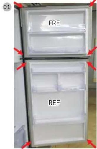 SAMSUNG RT62K7115BS - Pentru a scoate garnitura - 1