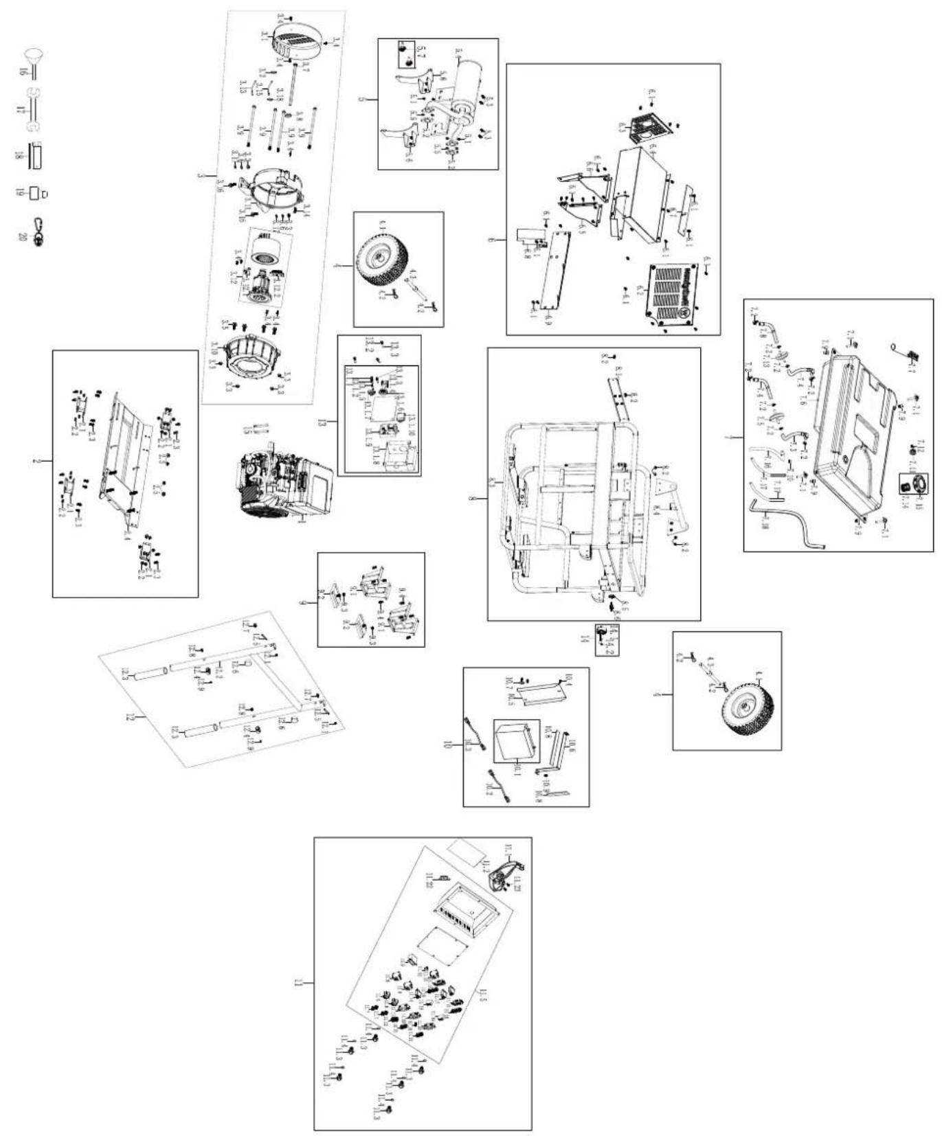 WESTINGHOUSE WGen20000c - ENGINE EXPLODED VIEW - 2