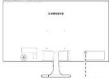 SAMSUNG S27F354FHC - 若要鎖定防盜鎖定裝置: - 1