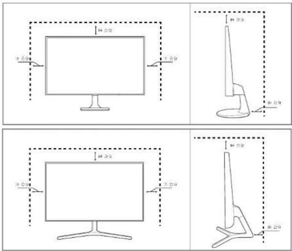 SAMSUNG S27F354FHC - 保證安全的安裝空間 - 1