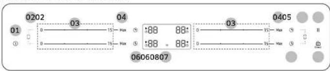 SAMSUNG NZ64B5067YJ - Panel de control - 1