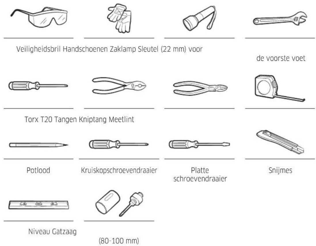 SAMSUNG DW60BB890UAPET - Benodigd gereedschap (niet meegeleverd) - 1
