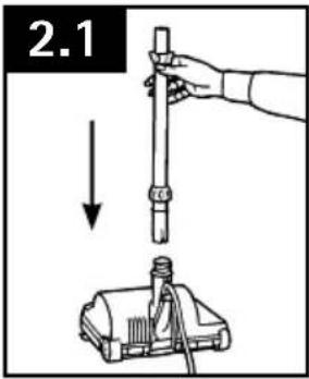 HOOVER TaskVac CH53000 - attaCH loweR Handle - 1