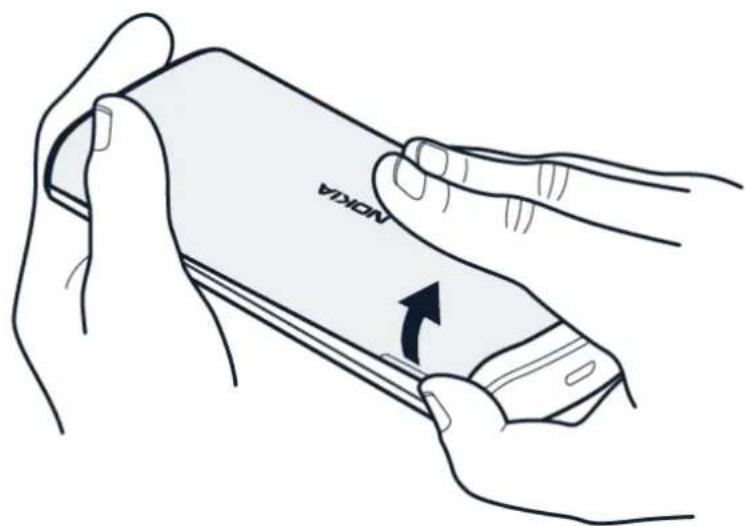NOKIA 105 4G 2021 - Ouvrir la façade arrêté - 1