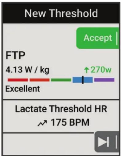 GARMIN Edge 840 Solar - Récupération de l'estimation de votre FTP - 1