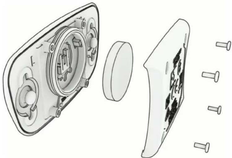 GARMIN Edge 840 Solar - Remplacement de la pile de votre HRM-Dual - 1