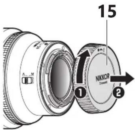NIKON NIKKOR Z 85mm f1.2 S - Bouton de déverrouillage du parasoleil - 2